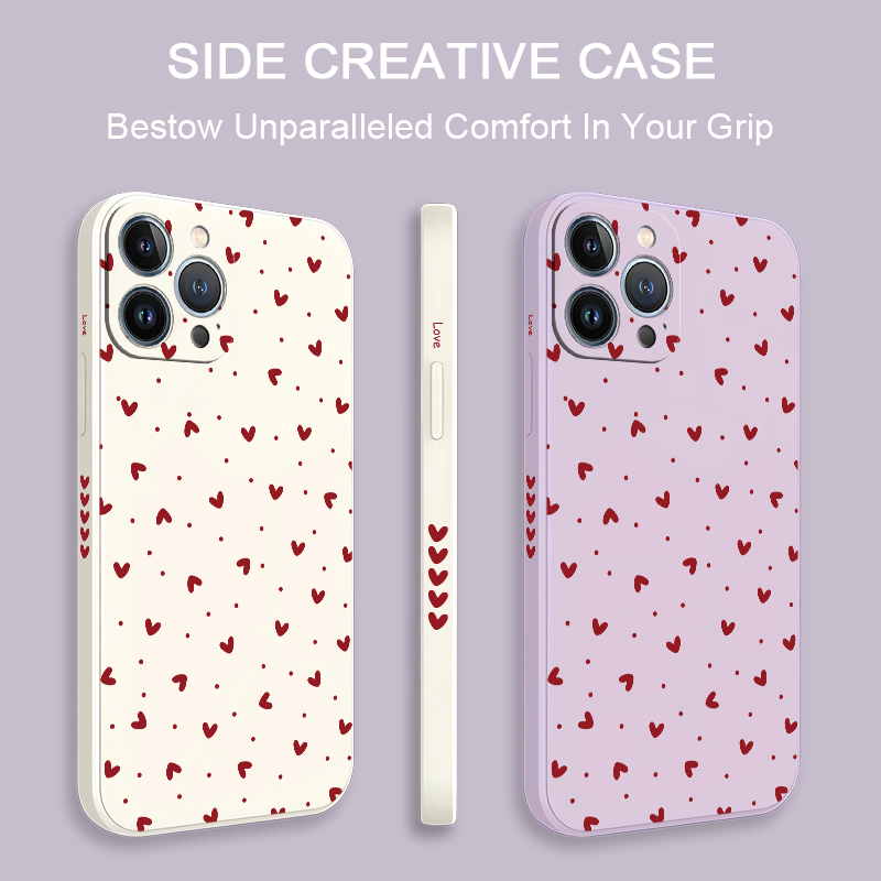 Love Heart Print Phone Case Fo - Phone Cases For Iphone 16 review and price