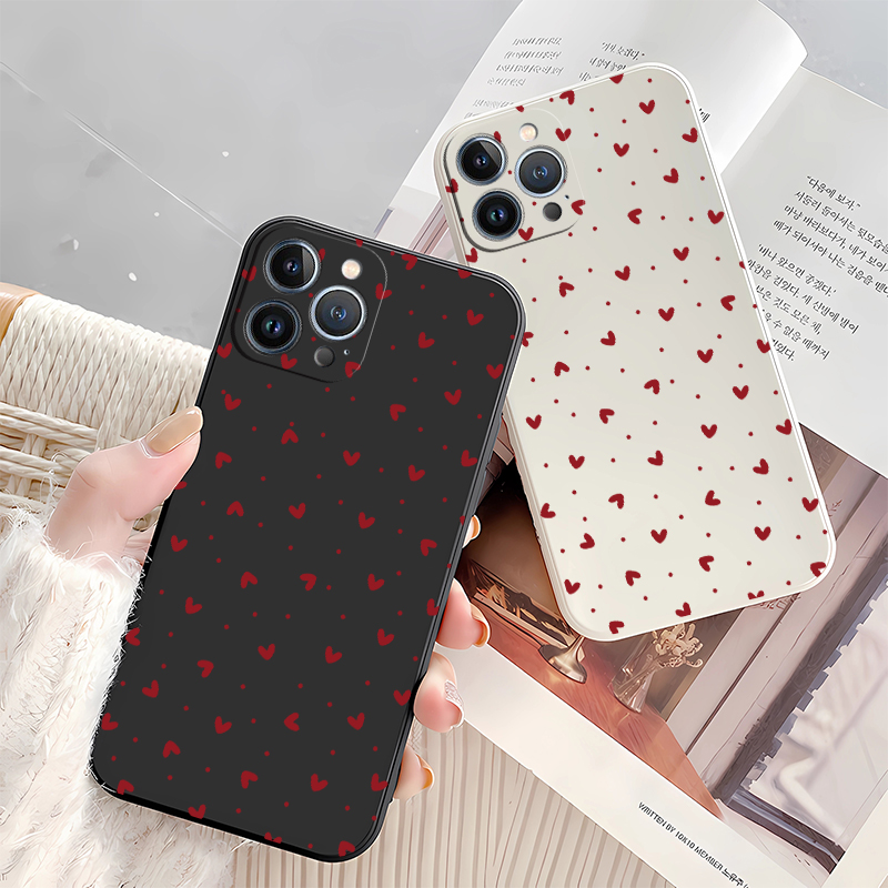 Love Heart Print Phone Case Fo - Phone Cases For Iphone 16 review and price