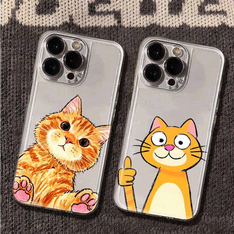 Cute Cartoon Orange Cat Phone  - Phone Cases Xiaomi 15 review and price